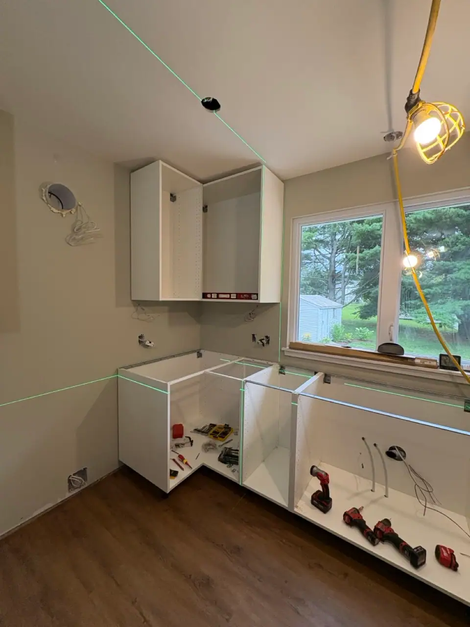 Base and corner cabinet installation, project photo 14
